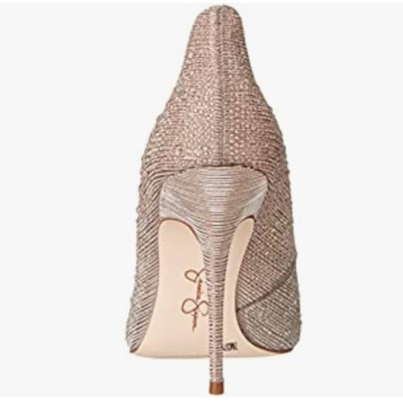 Jessica Simpson Wayva Silver Champagne Ombre Rhinestone stiletto heel size 11/43 - Picture 6 of 11